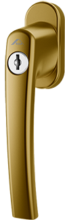 Klamka Roto Line Złoto z kluczykiem